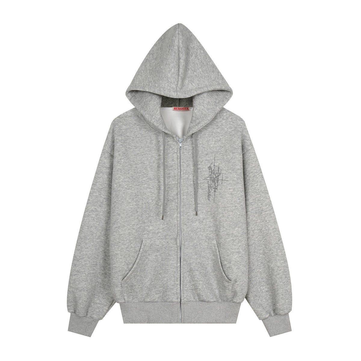 Chaqueta holgada con capucha y alas de lentejuelas