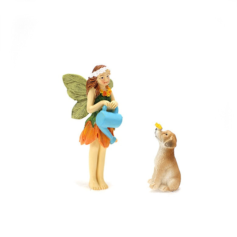 Juego de casitas de setas decorativas para jardín