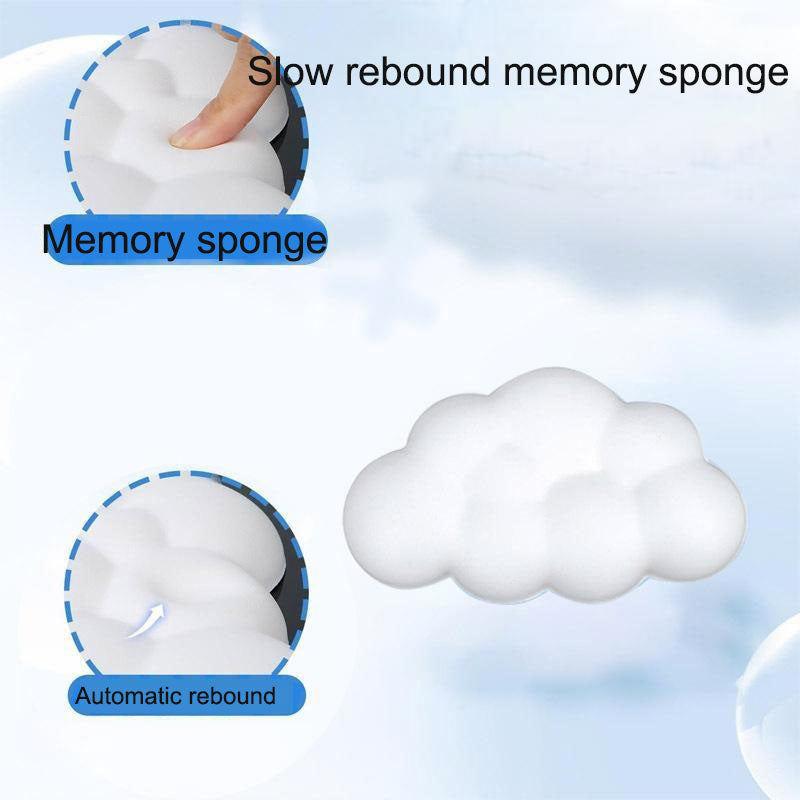 Reposamuñecas para teclado con diseño de nube