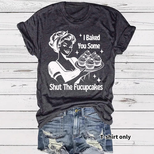 Beauty and Cake Printed Short Sleeves