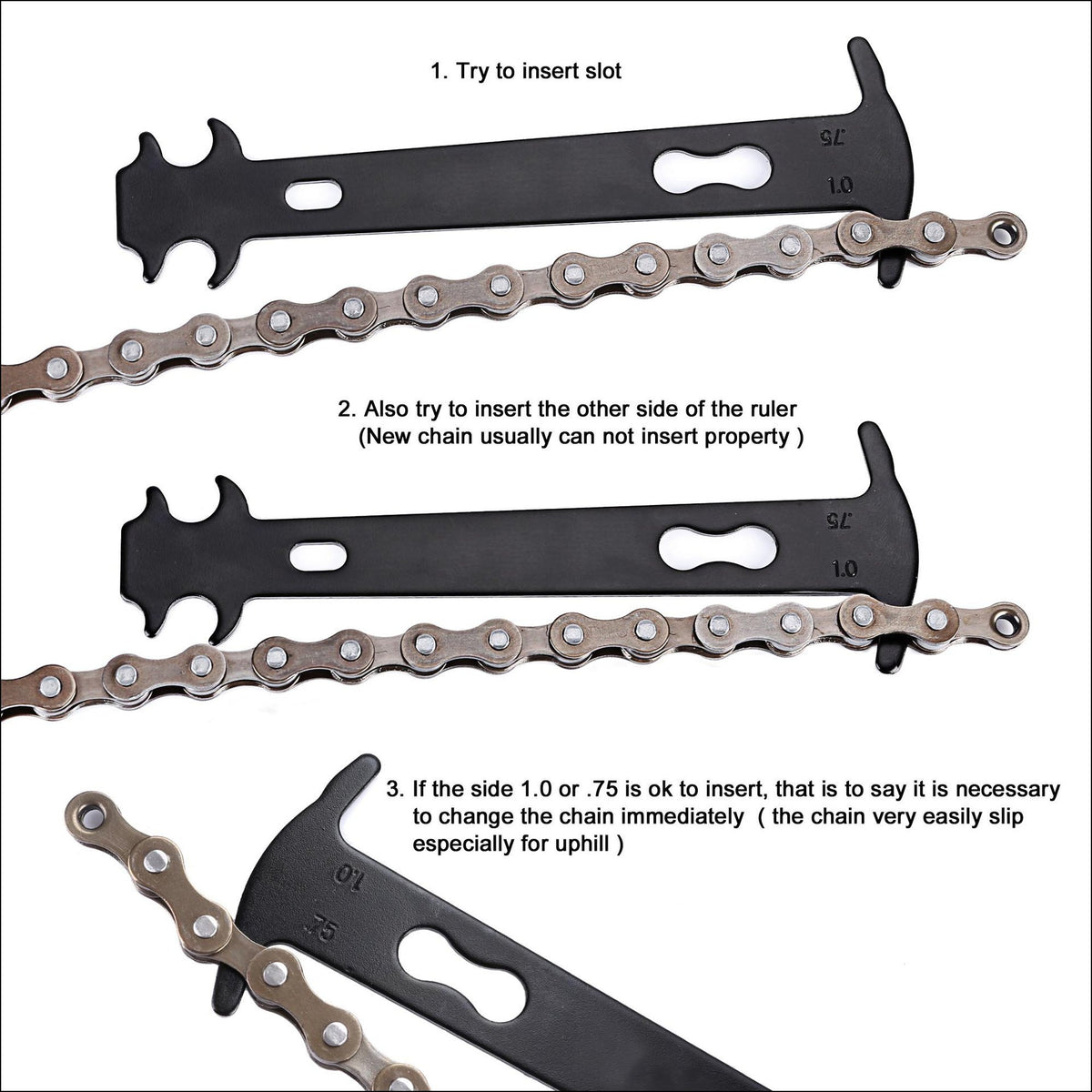 Herramientas para mantenimiento de cadenas de bicicleta