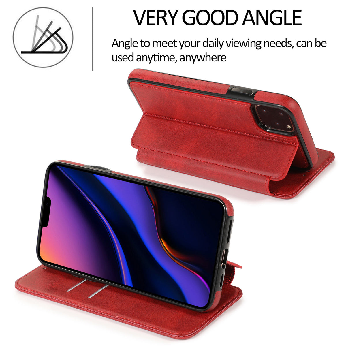 Funda abatible con tarjetero en TPU para iPhone
