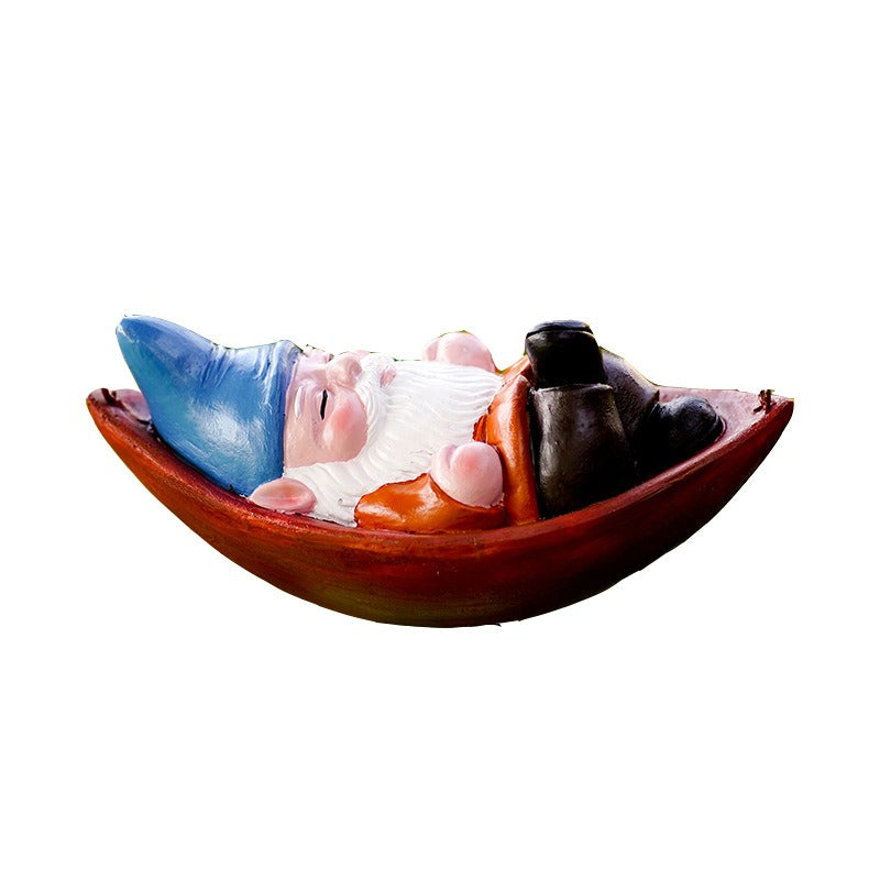 Adorno colgante de duende navideño para jardín