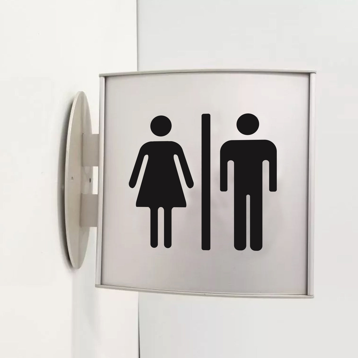 Adhesivos decorativos para puertas de baño y lavandería