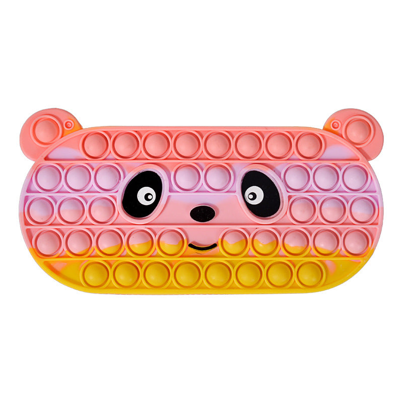 Estuche de silicona con burbujas para papelería