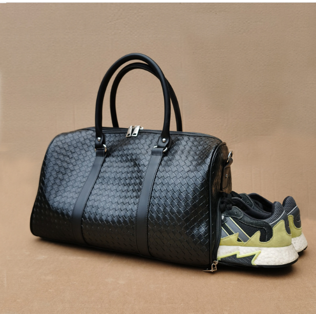 New woven mobile travel bag Large capacity men and women shoulder bag Travel bag black business travel bag