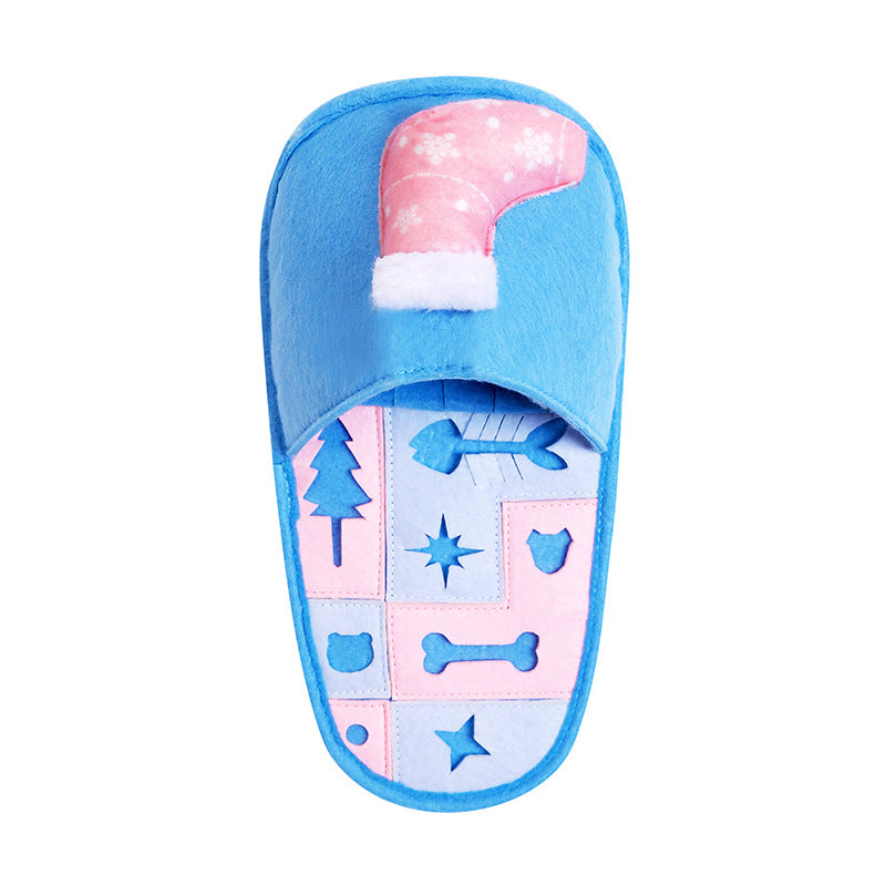 Juguete olfativo para perros en forma de pantufla