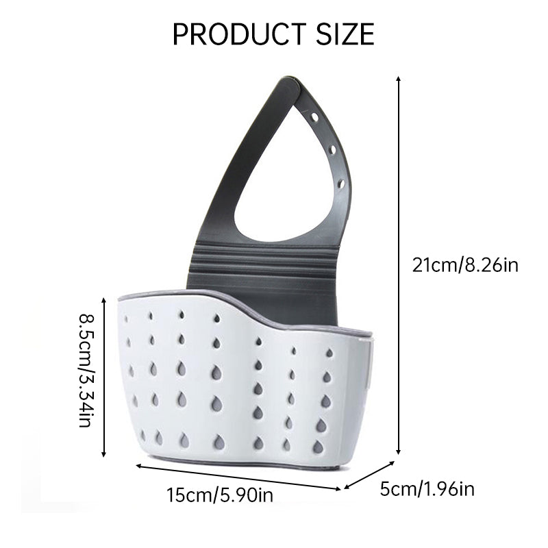 Cesta colgante ajustable para esponjas de fregadero