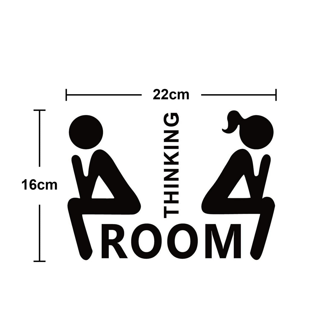 Adhesivos decorativos para puertas de baño y lavandería