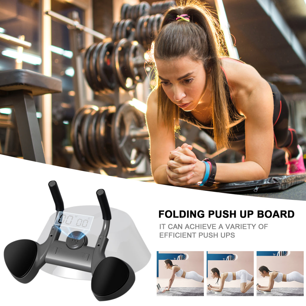 Tabla de entrenamiento para planchas y flexiones de 32 × 46 cm