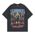 Fitness Skeleton Hot Diamond Short Sleeve