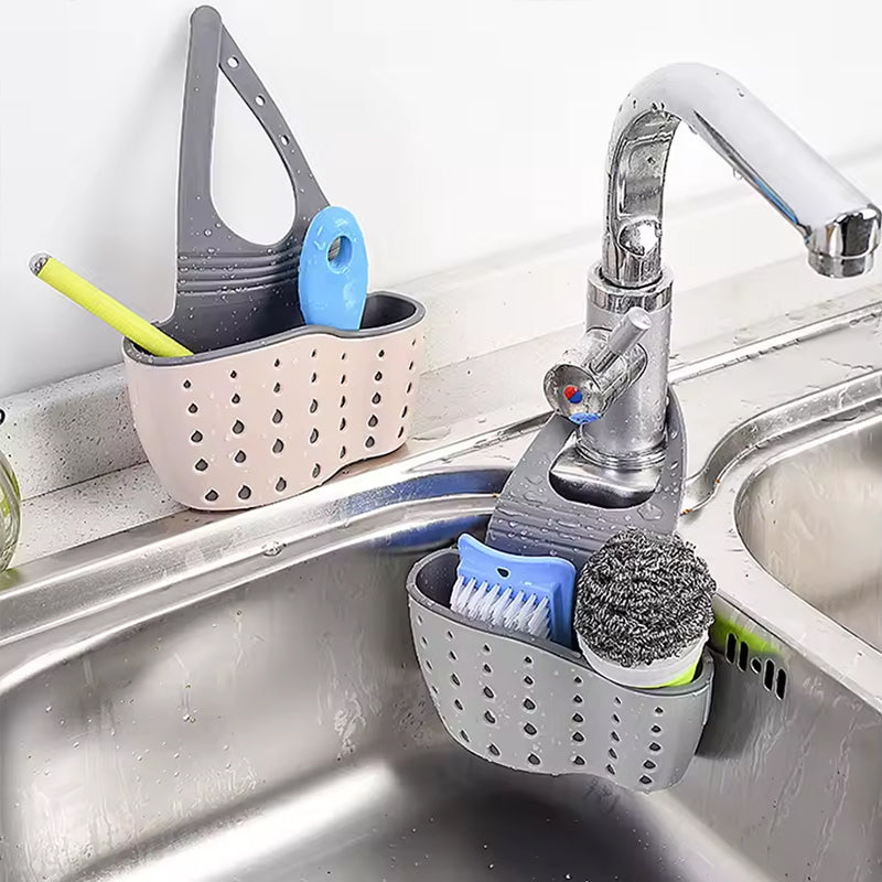 Cesta colgante ajustable para esponjas de fregadero