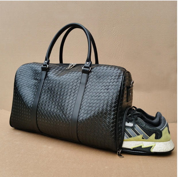 New woven mobile travel bag Large capacity men and women shoulder bag Travel bag black business travel bag
