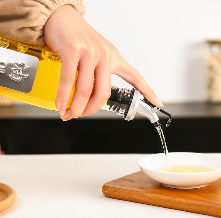 Botella de vidrio para aceite de cocina