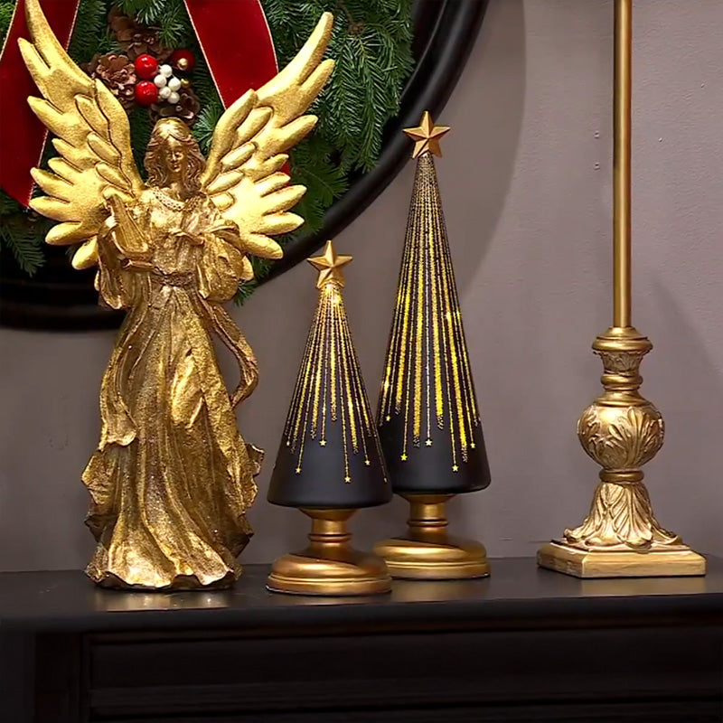 Adorno navideño de resina en varios tamaños