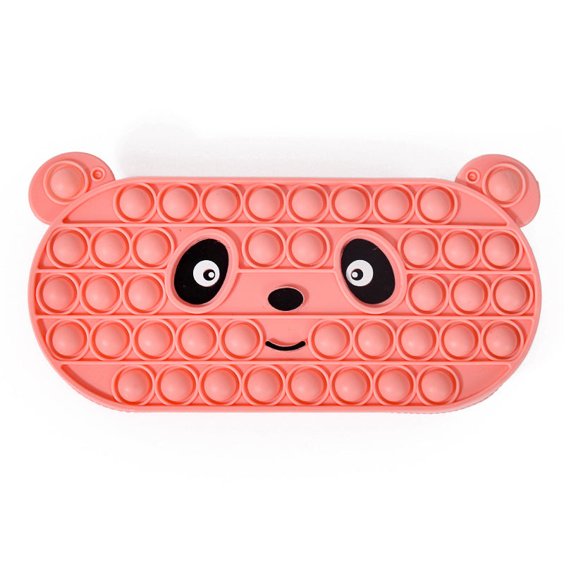 Estuche de silicona con burbujas para papelería