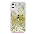Funda para teléfono con efecto líquido y anillo de apoyo