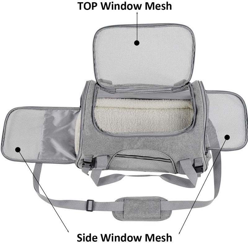 Bolso transportín portátil para mascotas