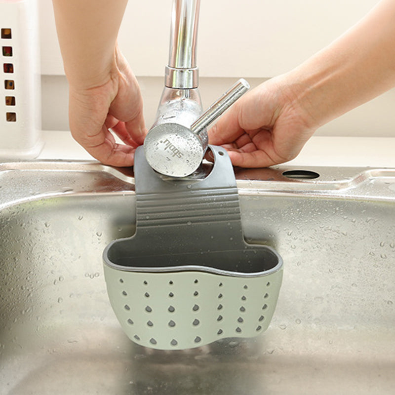 Cesta colgante ajustable para esponjas de fregadero