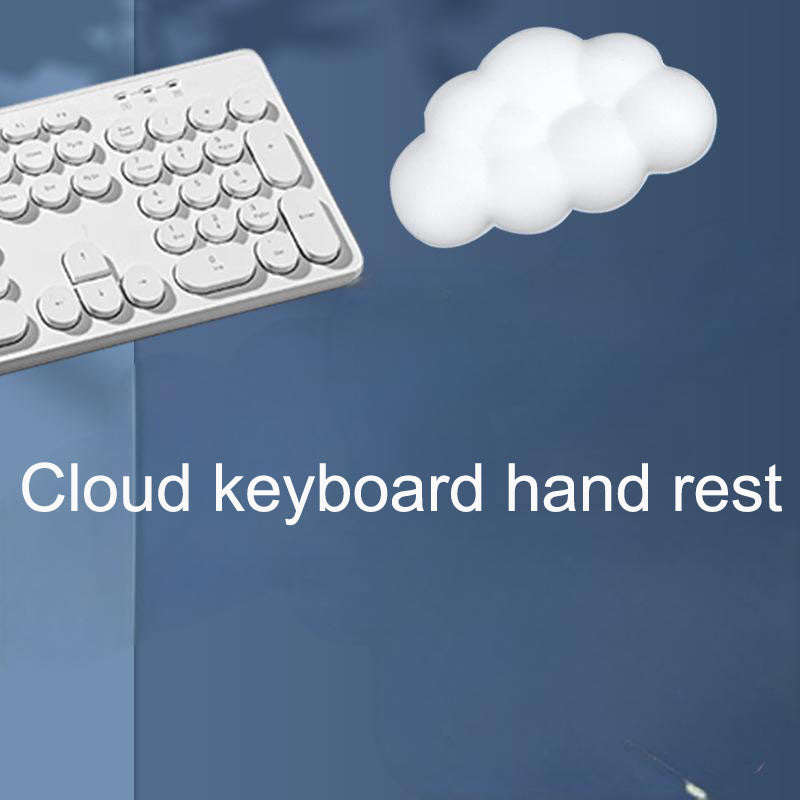 Reposamuñecas para teclado con diseño de nube