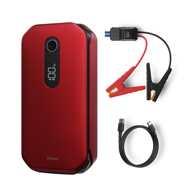 Car Jump Starter With Air Compressor Portable 12V Jump Starter Power Bank Battery Pack Lithium Battery Booster