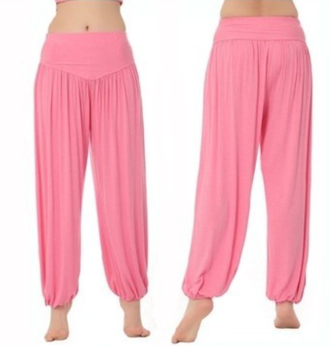 Pantalón deportivo holgado tipo bombacho para mujer