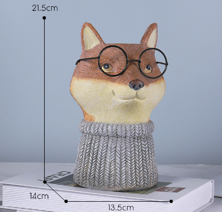 Adorno de animal para macetas y jardín
