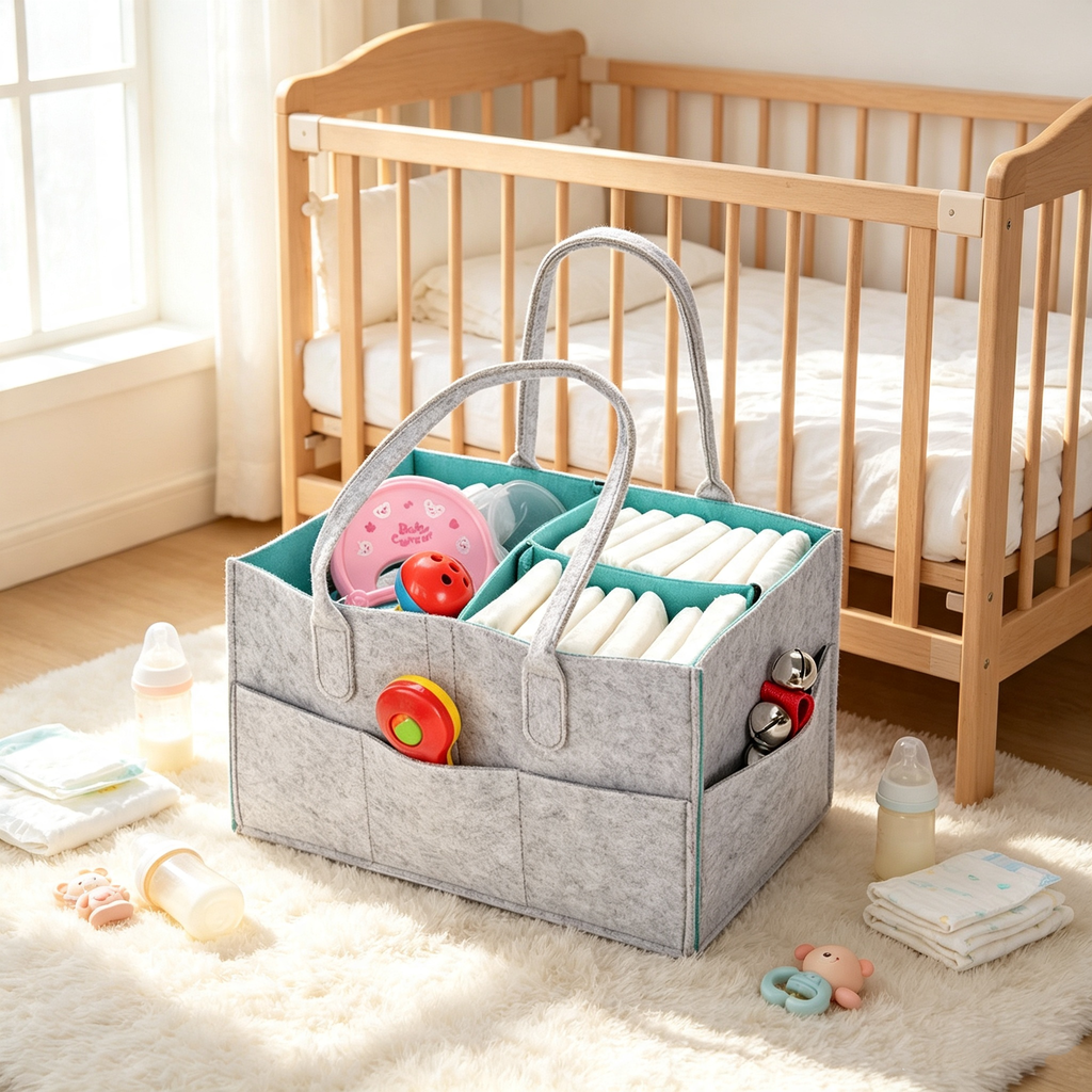 Organizador de fieltro para pañales