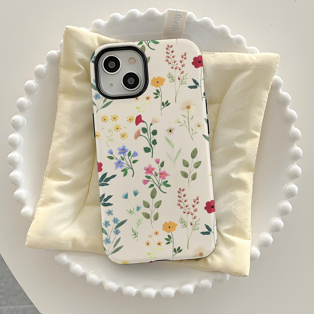 Funda rígida floral para iPhone, diseño 256