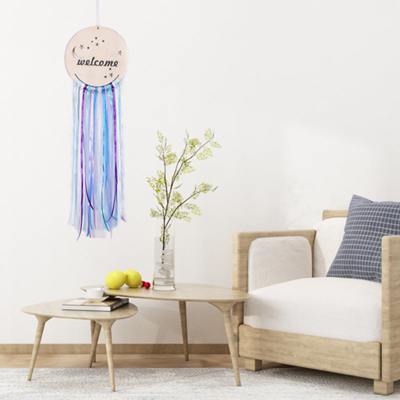 Adorno de pared azul con diseño de sirena