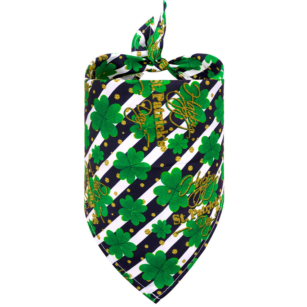 Bandana de tréboles para mascotas