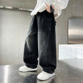 Boys Casual Denim Jeans Loose Straight Leg Long Pants