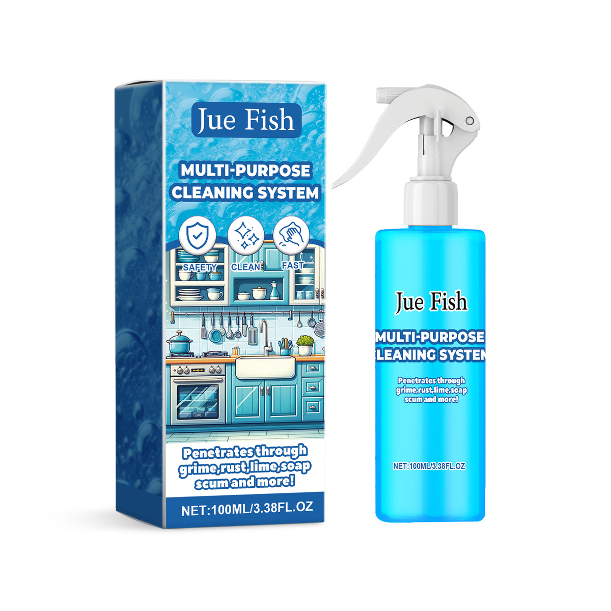 Kitchen Grease Foam Cleaner, Multi-Functional Gentle Decontamination Kitchen Stove Top Cleaning Product