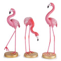 Figura decorativa de flamenco de resina