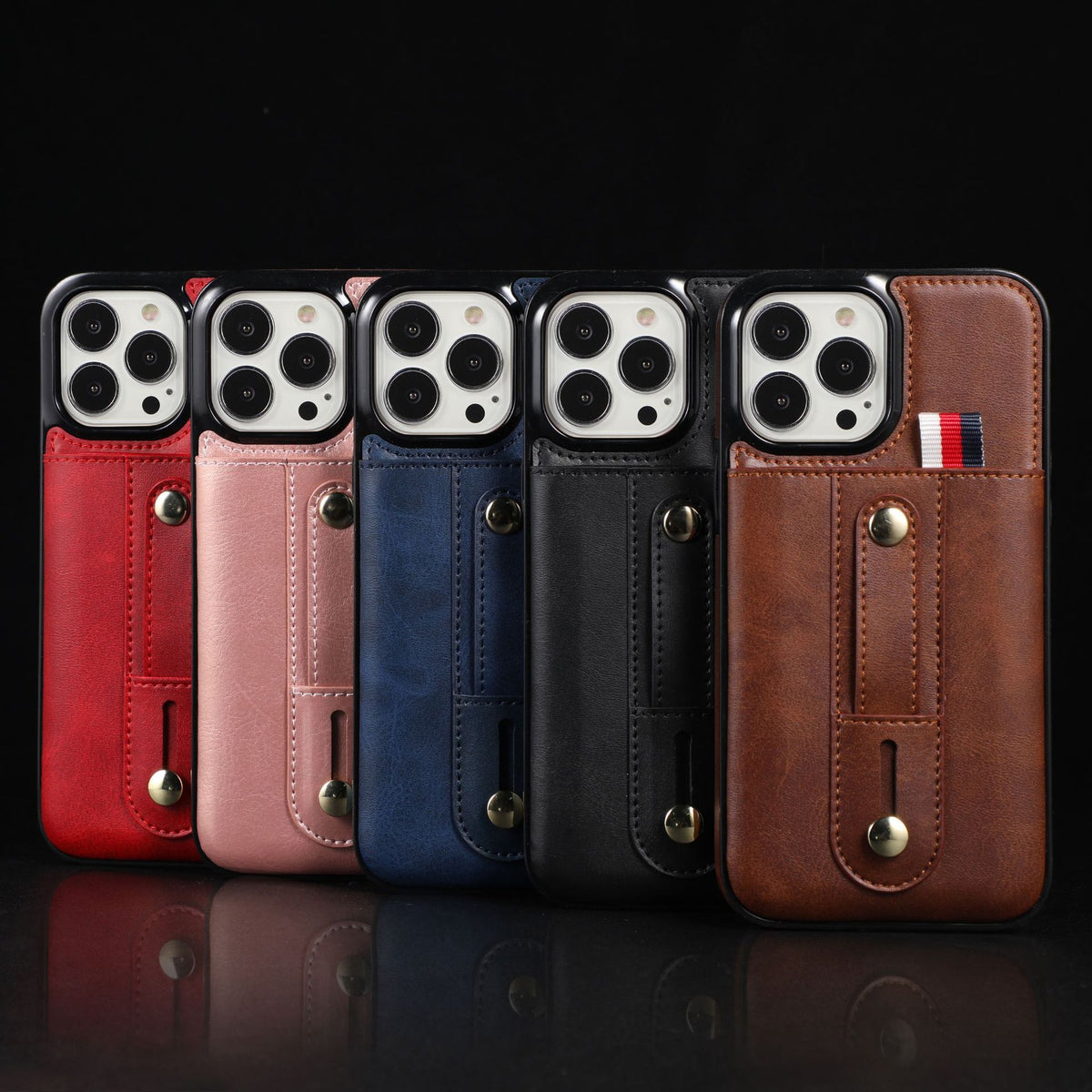 Funda para iPhone con tarjetero y soporte en TPU