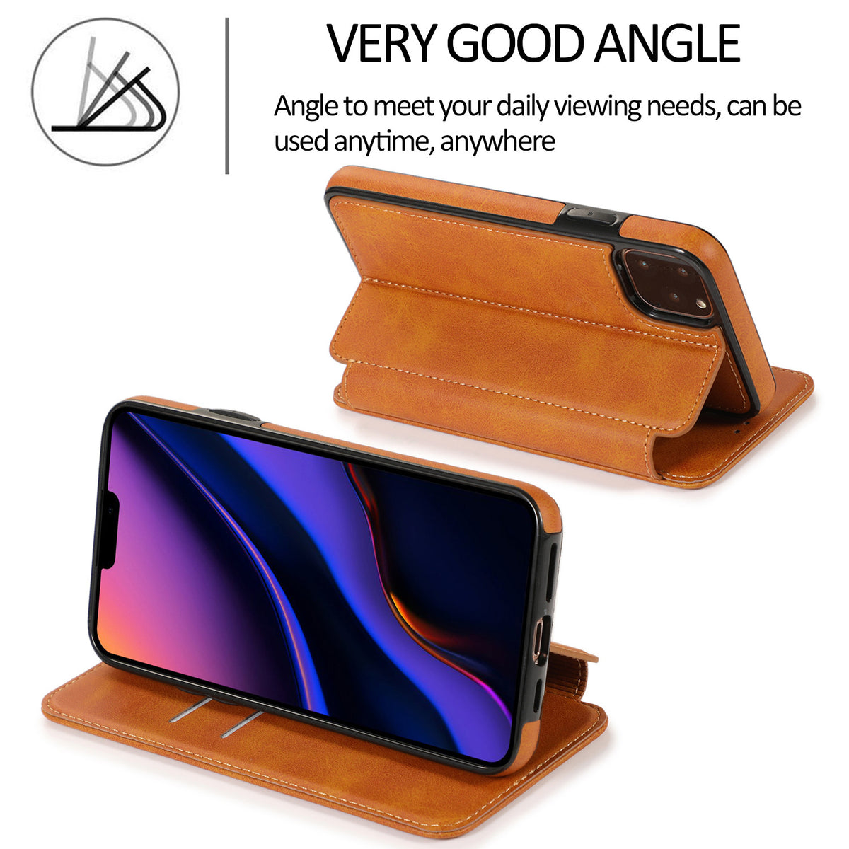 Funda abatible con tarjetero en TPU para iPhone