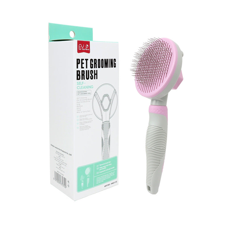 Cepillo autolimpiante para perros y gatos