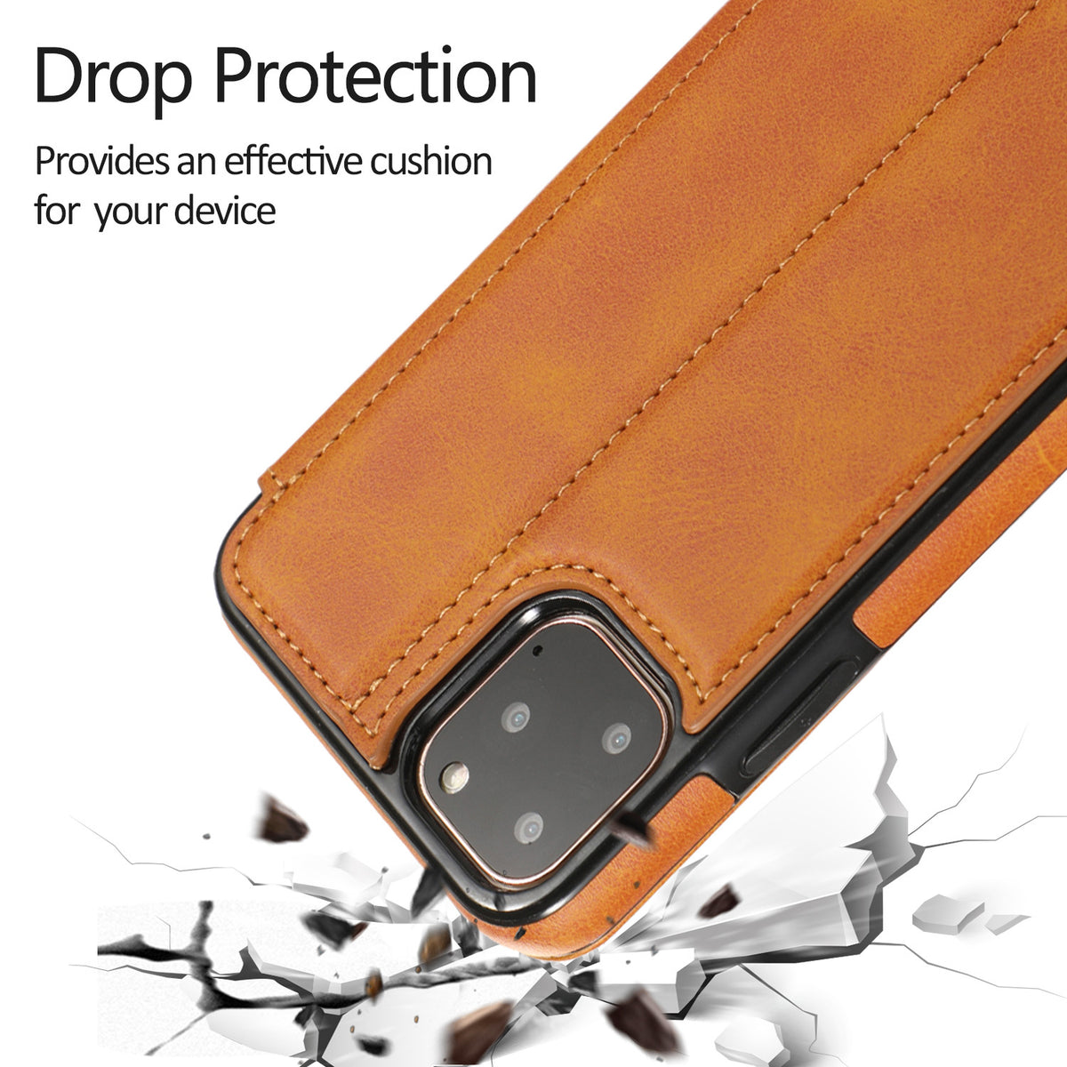 Funda abatible con tarjetero en TPU para iPhone