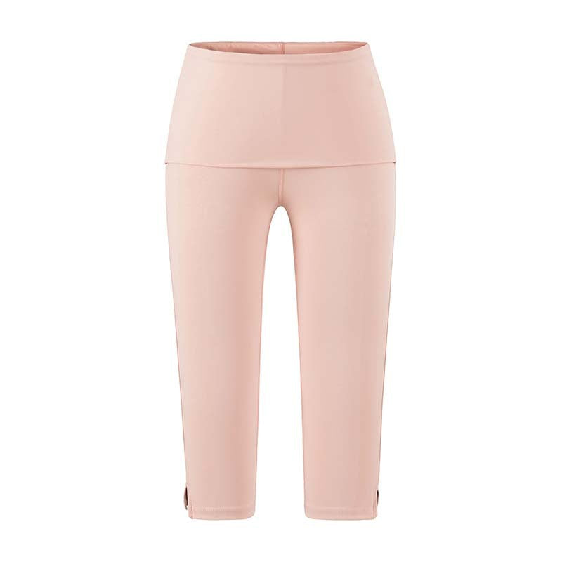 Leggings capri elásticos con abertura lateral