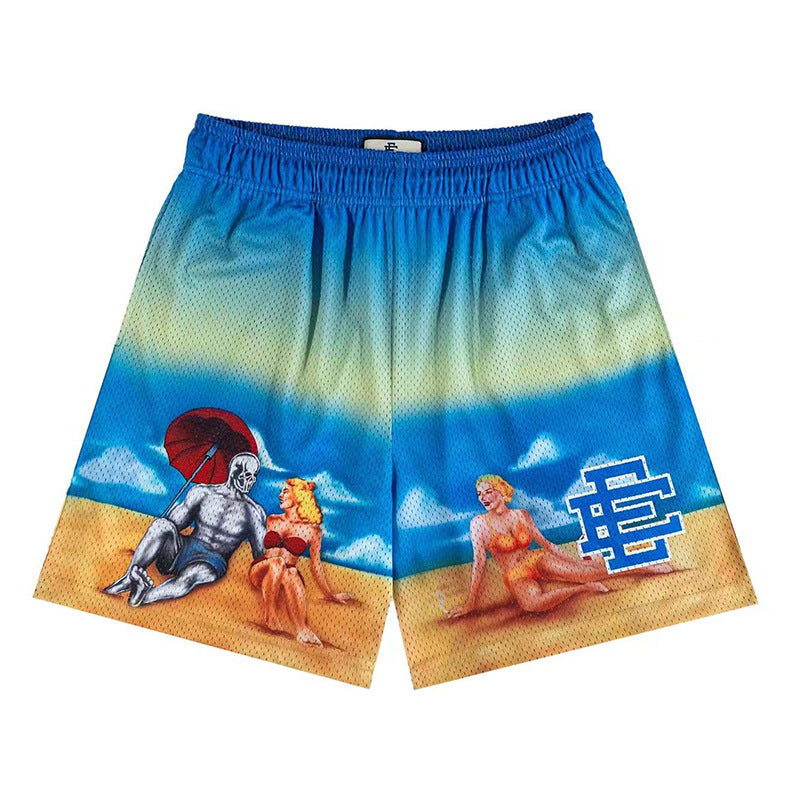 Men's Beach Shorts for Fitness Training and Exercise / Women's Summer Fitness Shorts