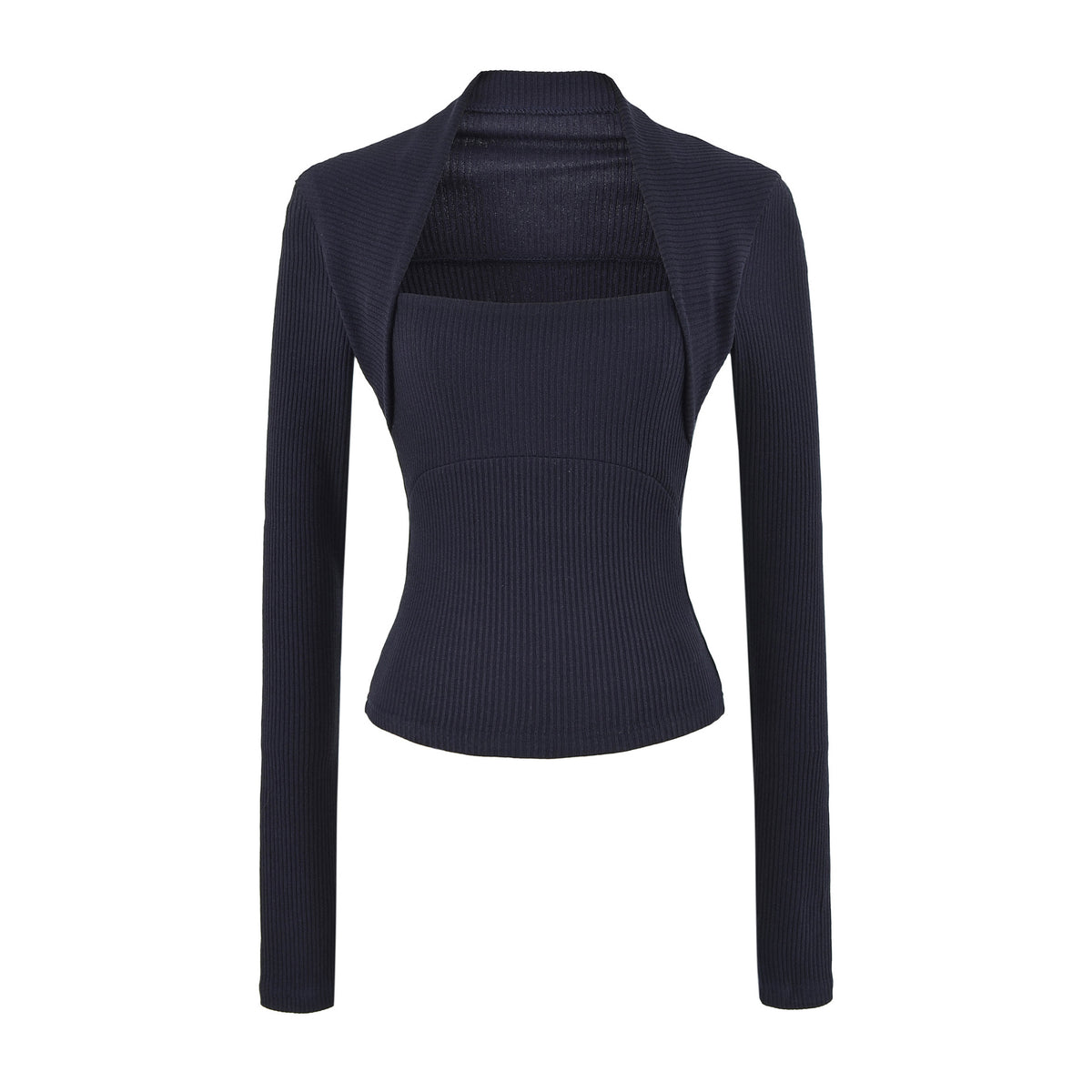 Casual Slim Fit Hooded Long Sleeve Faux Two-Piece Sweatshirt Top with Trendy Pants Set