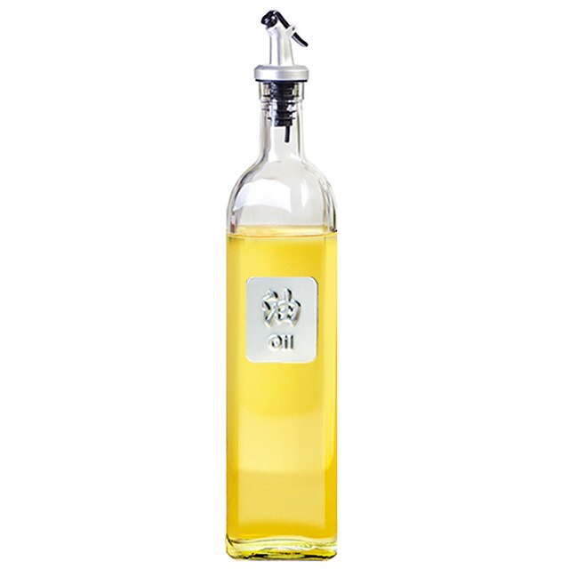 Botella de vidrio para aceite de cocina
