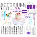 Set de 135 piezas para repostería con base giratoria