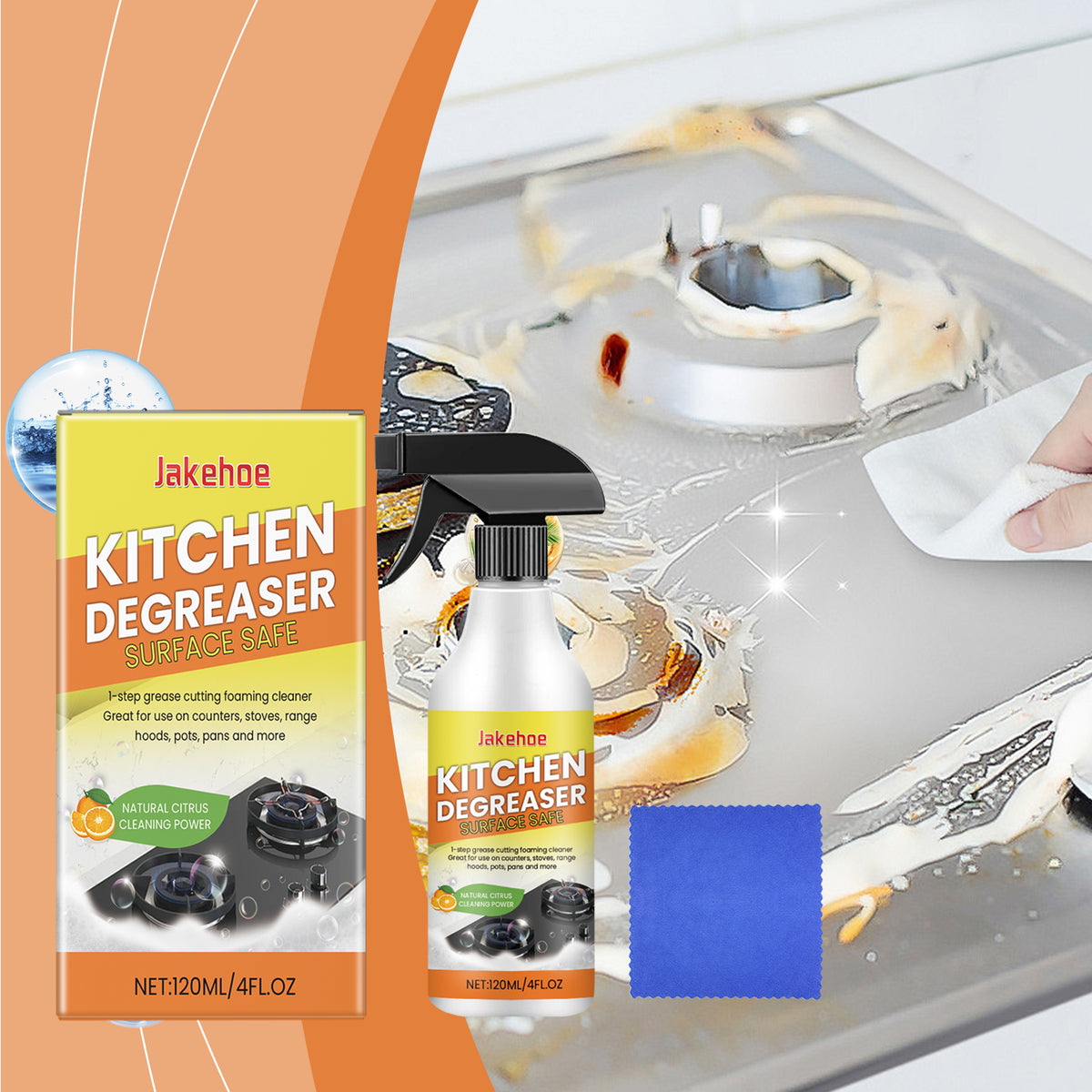 Kitchen Heavy Oil Foam Cleaner Household To Remove Heavy Oil Kitchen Appliances Stain Cleaner