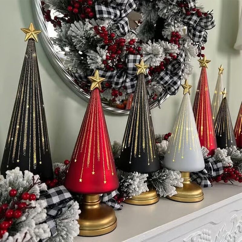 Adorno navideño de resina en varios tamaños