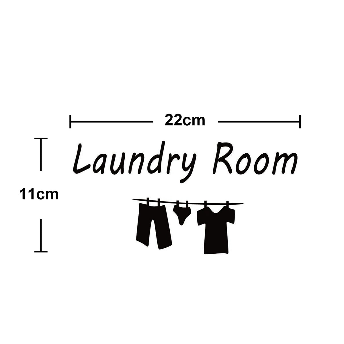 Adhesivos decorativos para puertas de baño y lavandería