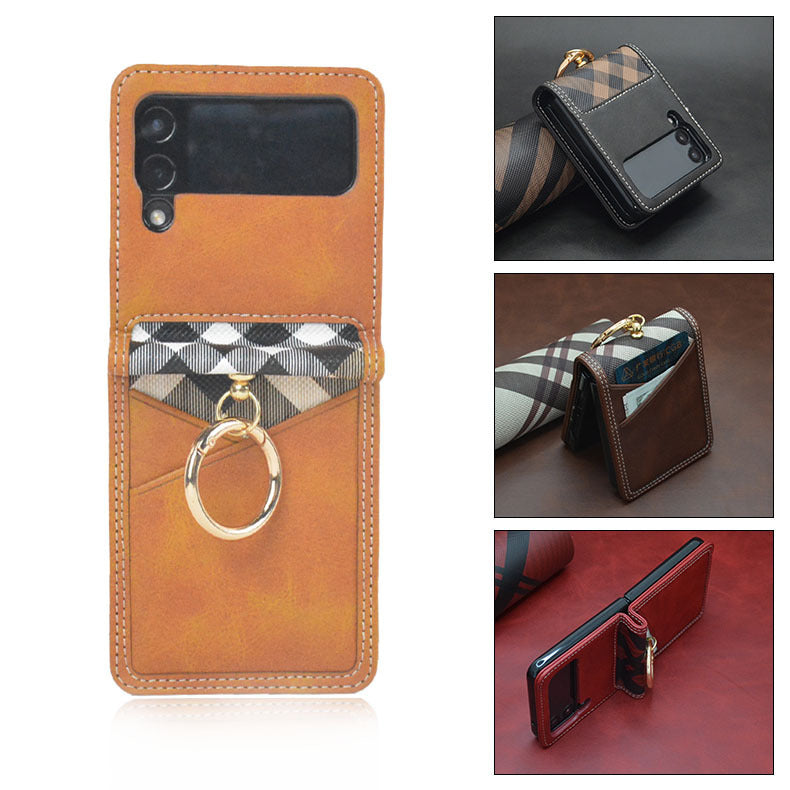 Funda tipo cartera en PU para teléfono plegable