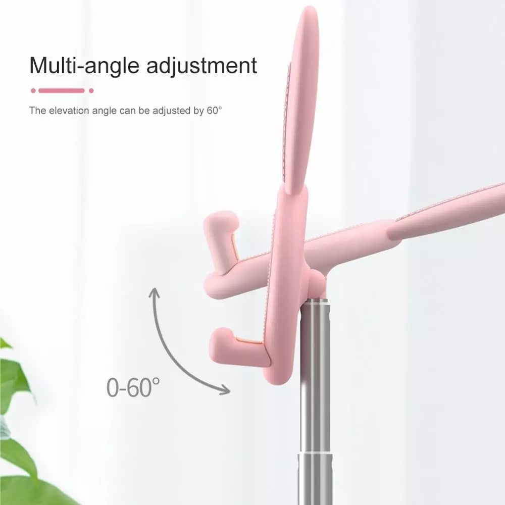 Soporte de sobremesa ajustable para teléfono y tableta