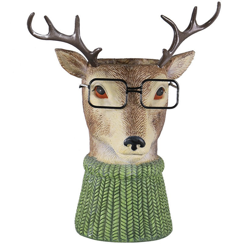 Adorno de animal para macetas y jardín