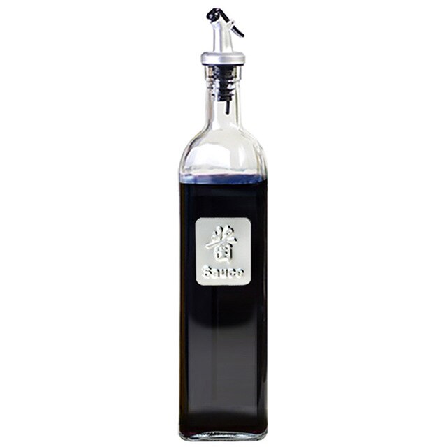 Botella de vidrio para aceite de cocina